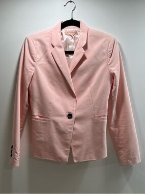 Philosophy Light Pink Single-Button Blazer